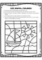 Vista previa - Hojas de trabajo - REPASO DIVERTIDO_Lee, escribe y colorea - página 3