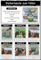 Vorschau - Mal- und Bastelvorlagen - Büchertaschen / Schultaschen zum Falten - Bastelvorlagen z.B. zum Schulanfang - Seite 1