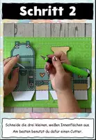 Vorschau - Mal- und Bastelvorlagen - Büchertaschen / Schultaschen zum Falten - Bastelvorlagen z.B. zum Schulanfang - Seite 3