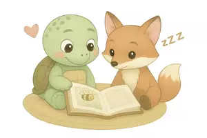 Vorschau - selbst erstellte Cliparts/Grafiken - Stickerpaket „Kleine Schildkröte“ – Emotionen & Alltag - Deckblatt