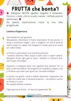 anteprima - Esercizi - EDUCAZIONE ALIMENTARE:Frutta, che bontà! - Pagina di copertina