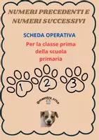 anteprima - Esercizi - NUMERI PRECEDENTI E NUMERI SUCCESSIVI - Pagina di copertina
