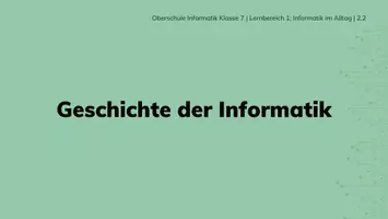 Vorschau - Stundenentwürfe - Informatik 7 - Informatik im Alltag - Stunde 2.2 - Geschichte - Seite 2