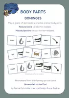 Aperçu - Apprentissages en autonomie - Zoo Animals - BODY PARTS Dominoes - Page de couverture
