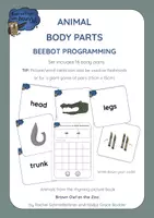 Aperçu - Apprentissages en autonomie - Zoo Animals - BODY PARTS Beebot Cards - Page de couverture