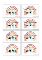 Vorschau - Anderer Materialtyp - Regenbogenklasse 🌈 Willkommenskärtchen 1.-4. Klasse - Seite 3