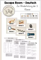 Vorschau - Stundenentwürfe - EscapeRoom (Deutsch) - Wiederholung der 3. Klasse - Deckblatt