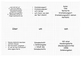 Vorschau - Merkblätter - Wiederholung Texterschließung / TGA (Abschlussprüfung Deutsch Realschule Bayern) - Seite 1