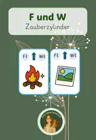Vorschau - Fördermaterial/Inklusion - Zauberzylinder: F und W (Ähnliche Laute) - Deckblatt