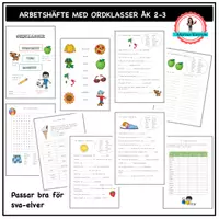 förhandsvisning - Arbetshäfte - ordklasserna åk 2-3 - försättsblad