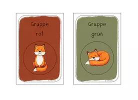 Vorschau - Bildkarten - Fuchsklasse - Gruppenschilder - Tischgruppenschilder - Seite 2