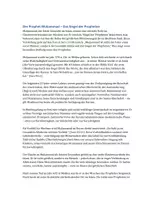 Vorschau - Arbeitsblätter - Der Prophet Muhammad / Mohammed - Islamische Religionslehre - Seite 1