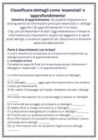 anteprima - Schede informative - Classificare dettagli come 'essenziali' o 'approfondimento' - Pagina 1