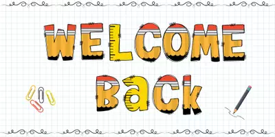 Vista previa - Decoración del aula - Printable Welcome Back to school Banner - página 1