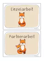 Vorschau - Bildkarten - Fuchsklasse - Sozialformen - Ich/ Du/ Wir - Tafelmaterial - Seite 2