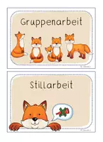 Vorschau - Bildkarten - Fuchsklasse - Sozialformen - Ich/ Du/ Wir - Tafelmaterial - Seite 3