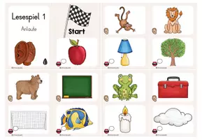 Vorschau - Spiele - Anlaute - Lesespiel für die 1. Klasse - Seite 3