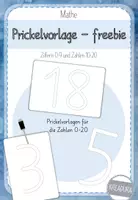 Vorschau - Arbeitsblätter - Zahlen prickeln / pricken - Prickelbilder - Zifferneinführung - für Zahlenwerkstatt - Deckblatt