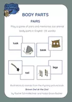 Vorschau - Stationenlernen - Zoo Animals - BODY PARTS game of pairs - Deckblatt