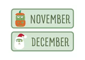 Voorbeeld - Maandkalender thema cactus - Pagina 2