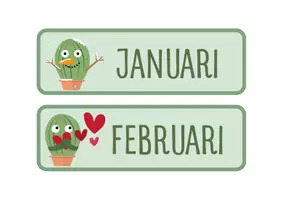 Voorbeeld - Maandkalender thema cactus - Pagina 3