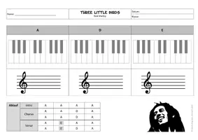 Vorschau - Anderer Materialtyp - Three little birds (Bob Marley) - Klassenmusizieren eines Popsongs - Seite 2