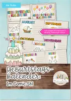 Vorschau - Bildkarten - Geburtstagskalender: Comic-Stil - Deckblatt