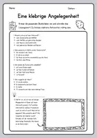 Vorschau - Arbeitsblätter - Zum Lesen und Schreiben: Feriengeschichte 4. Klasse (differenziert) - Seite 3