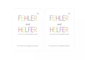 Vorschau - Poster - Einschulung: Fehler sind Helfer - Seite 1