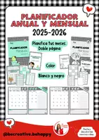 Vista previa - Para docentes: organización, planificación y formación - PLANIFICADOR ANUAL Y MENSUAL_VICHY_CURSO 25-26 - Portada