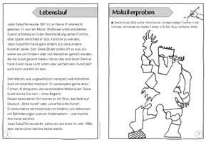 Vorschau - Mal- und Bastelvorlagen - Künstler-Faltheft "Jean Dubuffet" - Seite 3