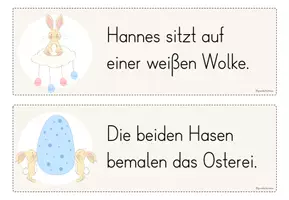 Vorschau - Arbeitsblätter - Laufdiktat / Schleichdiktat: Ostern (Satzebene) - Seite 3
