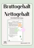 Vorschau - Arbeitsblätter - Bruttogehalt - Nettogehalt - Deckblatt