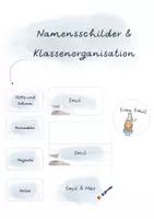 Vorschau - Anderer Materialtyp - Namensschilder & Klassenorganisation - Deckblatt