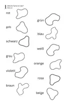 Aperçu - Feuilles d'exercices - Allemand: die Farben - les couleurs - Page 1