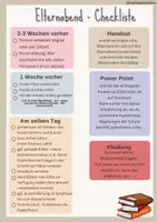 Vorschau - Anderer Materialtyp - Elternabend Guide - Checkliste + Material - Seite 1