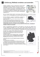 Vorschau - Arbeitsblätter - Maßstab verstehen und anwenden | Maßstab berechnen, Karten lesen, Entfernungen ermitteln, verkleinern, vergrößern, Landkarte | Erdkunde Mathematik Sekundarstufe I Klasse 5-10 Lösungen - Seite 3