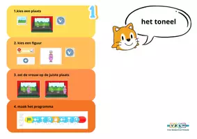 Voorbeeld - Opdrachtkaarten Scratch jr. app (groep 3/4) - Voorblad