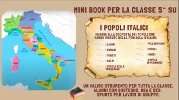 anteprima - Materiale di supporto/inclusione - I POPOLI ITALICI - MINI BOOK DI STORIA PER LA CLASSE 5^ - Pagina di copertina