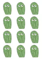 Voorbeeld - Klasnummers thema cactus - Pagina 3