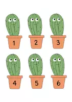 Voorbeeld - Klasnummers thema cactus - Voorblad