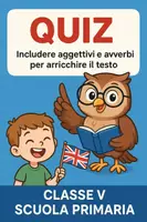 anteprima - Quiz - Quiz: Includere aggettivi e avverbi per arricchire il testo - Pagina di copertina