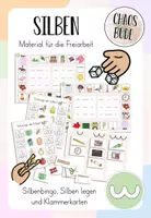Vorschau - Spiele - Silben - Material für die Freiarbeit - Deckblatt