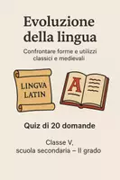 anteprima - Quiz - Confrontare forme e utilizzi classici e medievali - Quiz - Pagina di copertina