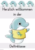 Vorschau - Arbeitsblätter - Delfinklasse (Klassentier/Klassenmaskottchen) - Seite 1