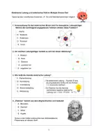 Vorschau - Arbeitsblätter - Elektrische Ladung und elektrisches Feld im Multiple-Choice-Test - Seite 1