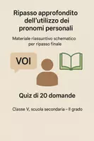 anteprima - Quiz - Materiale riassuntivo schematico per ripasso finale - Quiz - Pagina di copertina