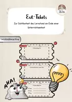 Vorschau - Arbeitsblätter - Exit-Tickets - Reflexion und Lernstandüberprüfung - Deckblatt