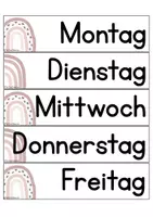 Vorschau - Präsentationen/Tafelbilder - BOHO Regenbogen - Tafelkalender - Seite 2