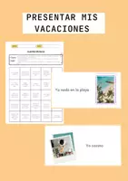 Vorschau - Arbeitsblätter - Erste Stunde nach den Ferien, Präsens: Mis vacaciones - Deckblatt